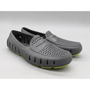 Floafers Country Club Driver Men's Water Shoes Asphalt Gray Lime Green Size 9